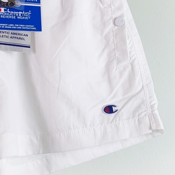 NWT Champion Reverse Weave Lined Shorts in White - Picture 9 of 9